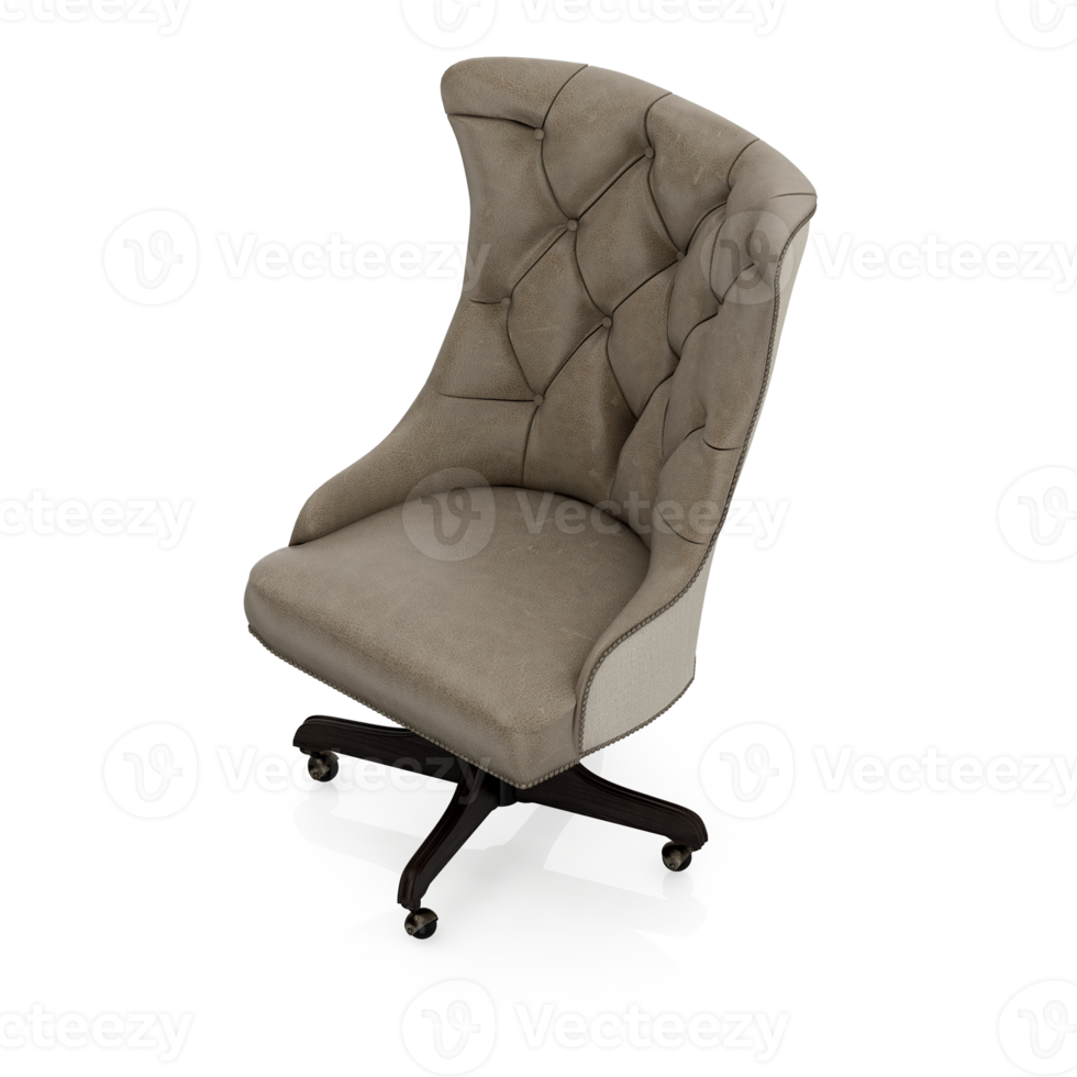 Isometric Chair 3D isolated rendering png