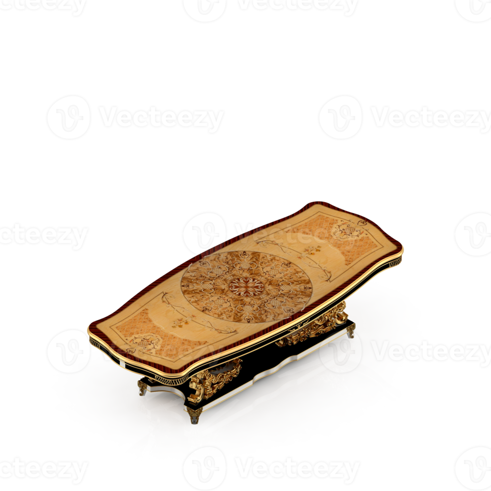 Isometric Table Set 3D render png