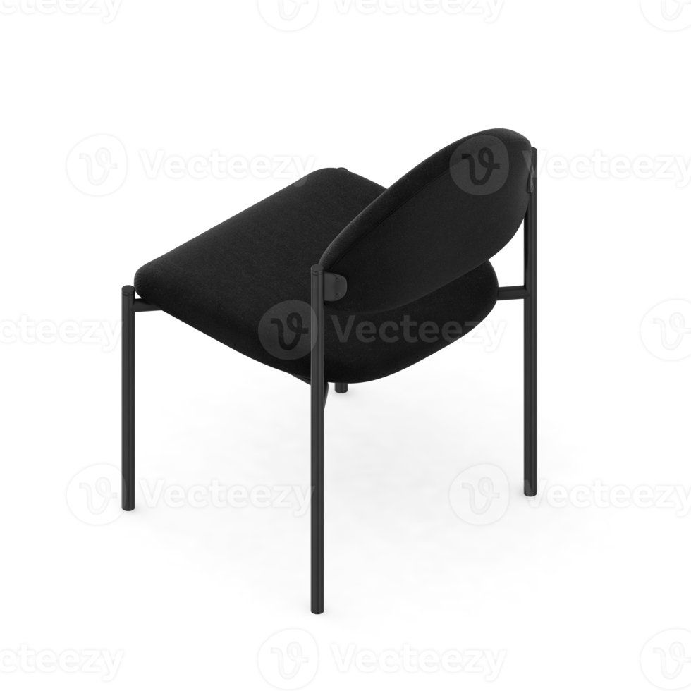 Isometric Chair 3D isolated rendering png