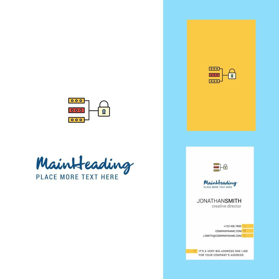 Secure network Creative Logo and business card vertical Design Vector