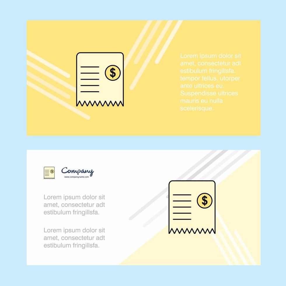 Invoice abstract corporate business banner template horizontal advertising business banner vector