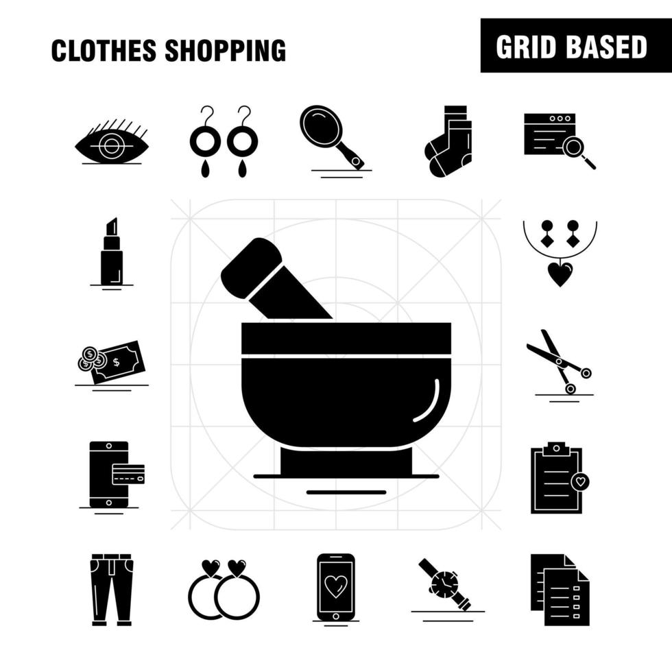 Clothes Shopping Solid Glyph Icon for Web Print and Mobile UXUI Kit Such as File Sale Shopping Rate Shopping Hand Bag Tag Pictogram Pack Vector