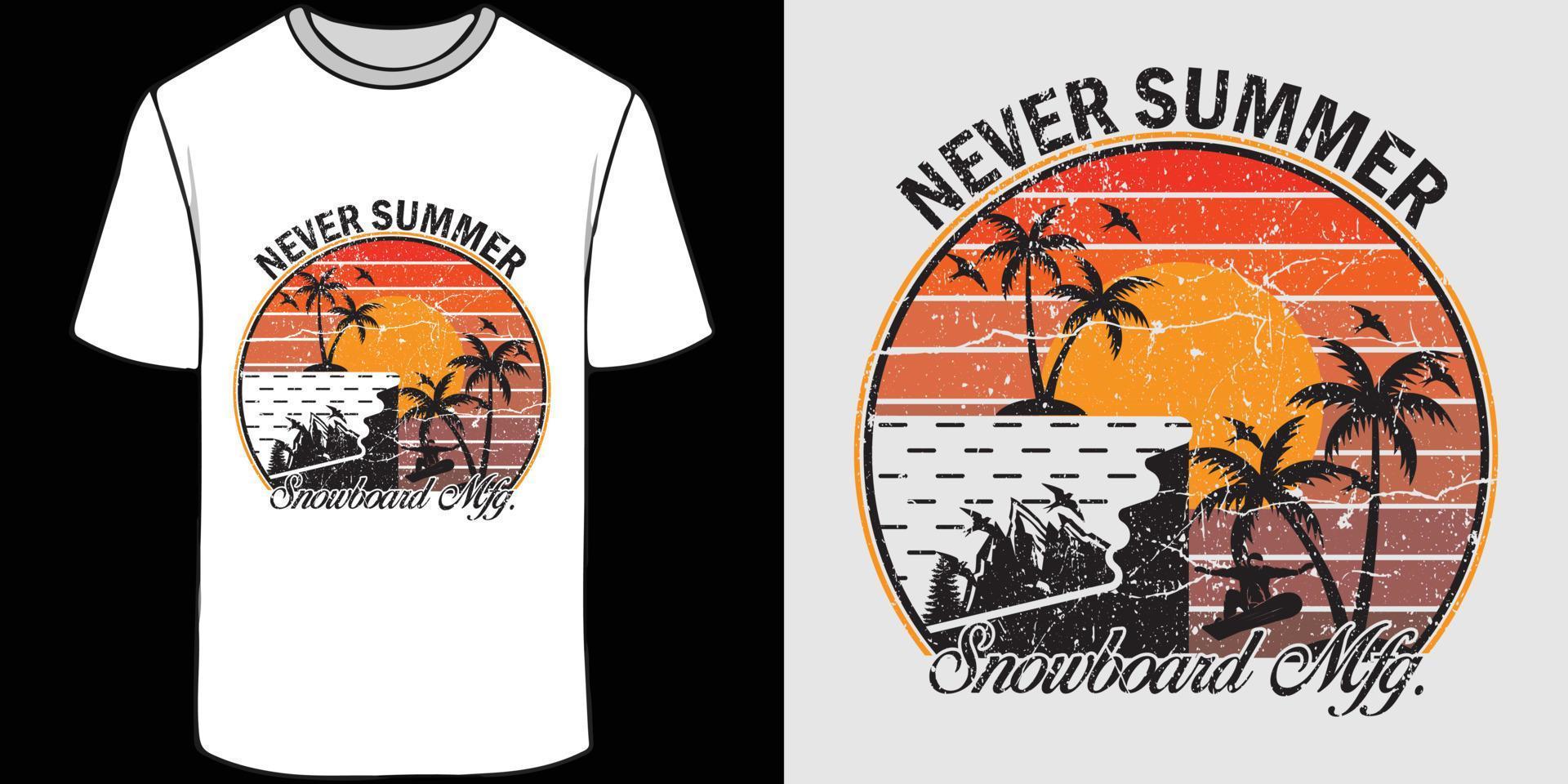 Summer T-shirt Design. vector