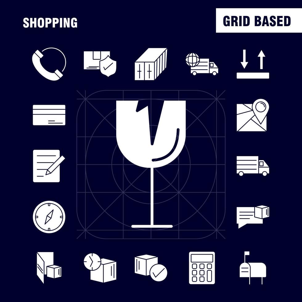 Shopping Solid Glyph Icon for Web Print and Mobile UXUI Kit Such as Bottle Health Shipping Delivery World Transport Map Delivery Pictogram Pack Vector