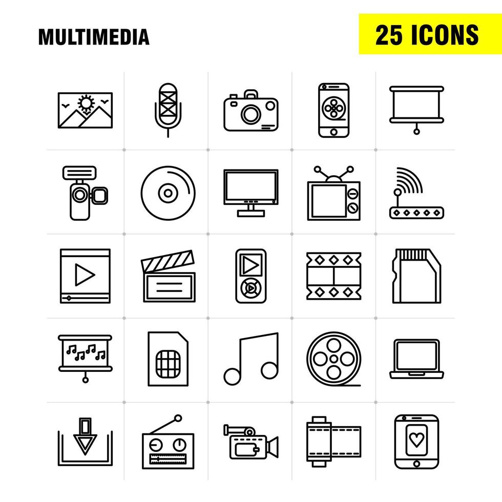 iconos de línea de restaurante establecidos para infografías kit uxui móvil y diseño de impresión incluyen bollo comida comida desayuno avogadro comida fruta comida eps 10 vector