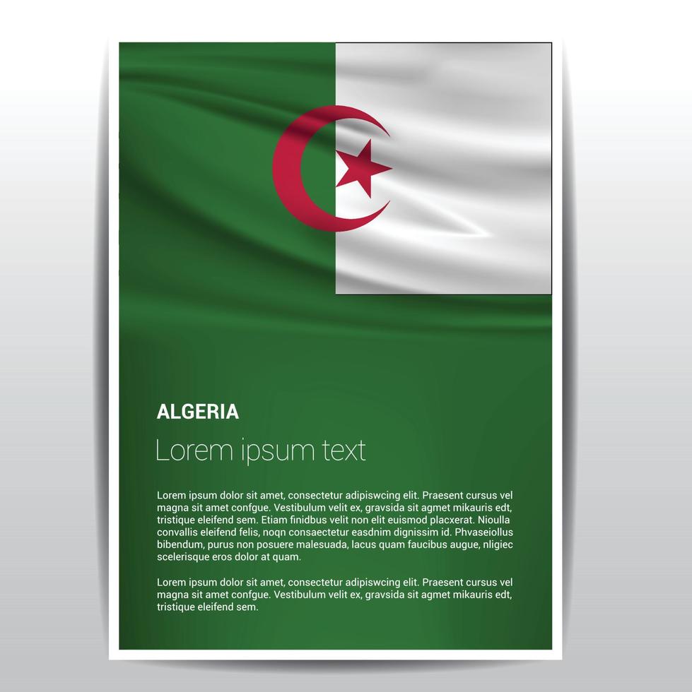 Algeria flag design vector