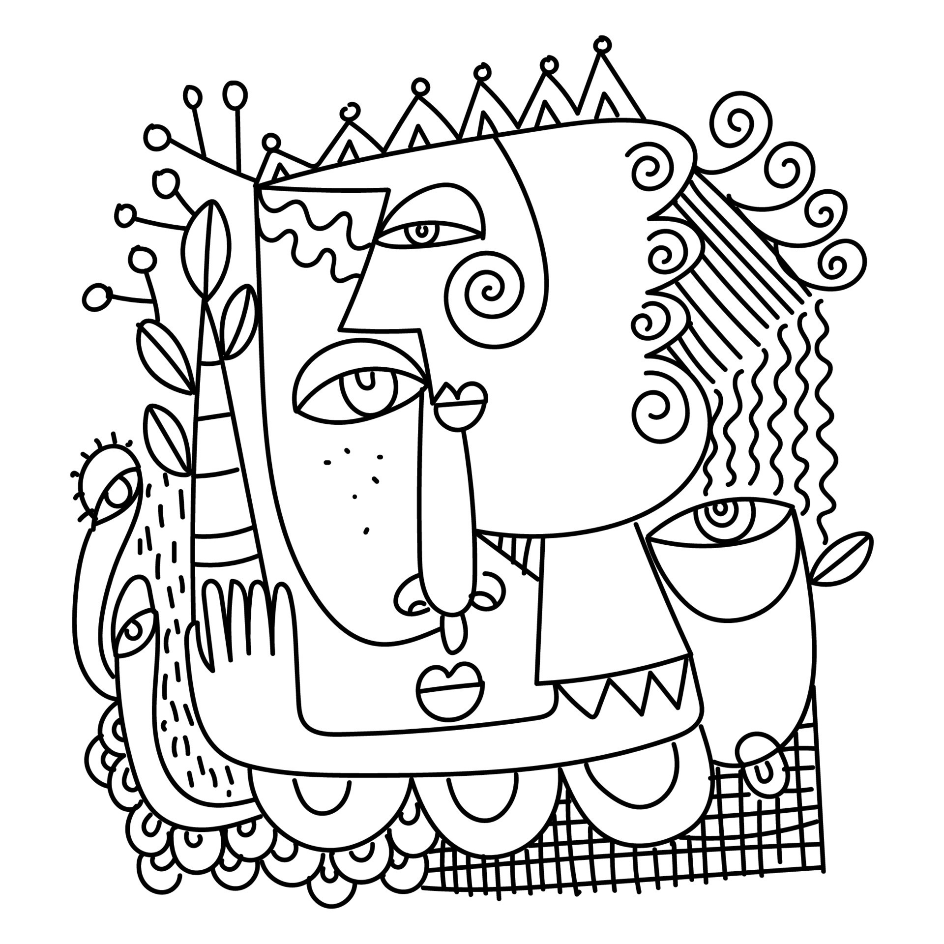 Black And White Character Vector Art, Icons, and Graphics for Free Download