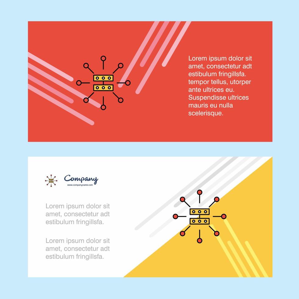 Router abstract corporate business banner template horizontal advertising business banner vector