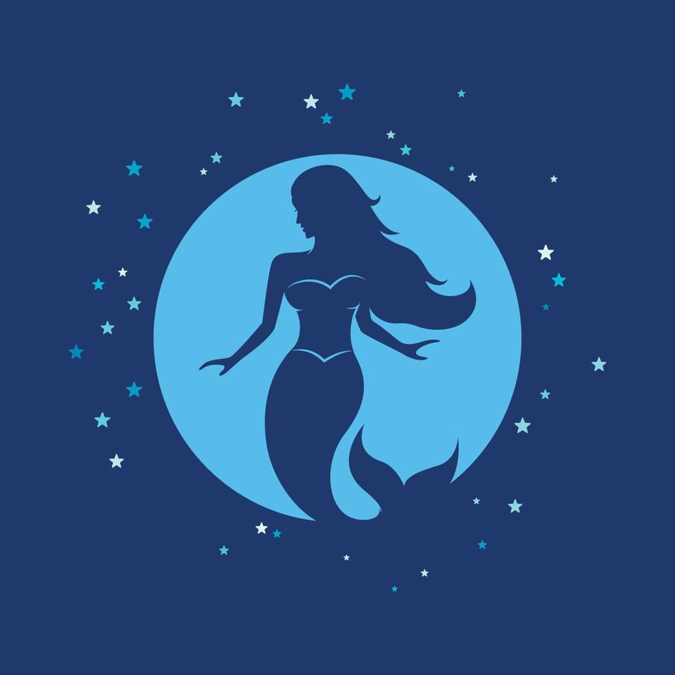 Mermaid vector illustration design