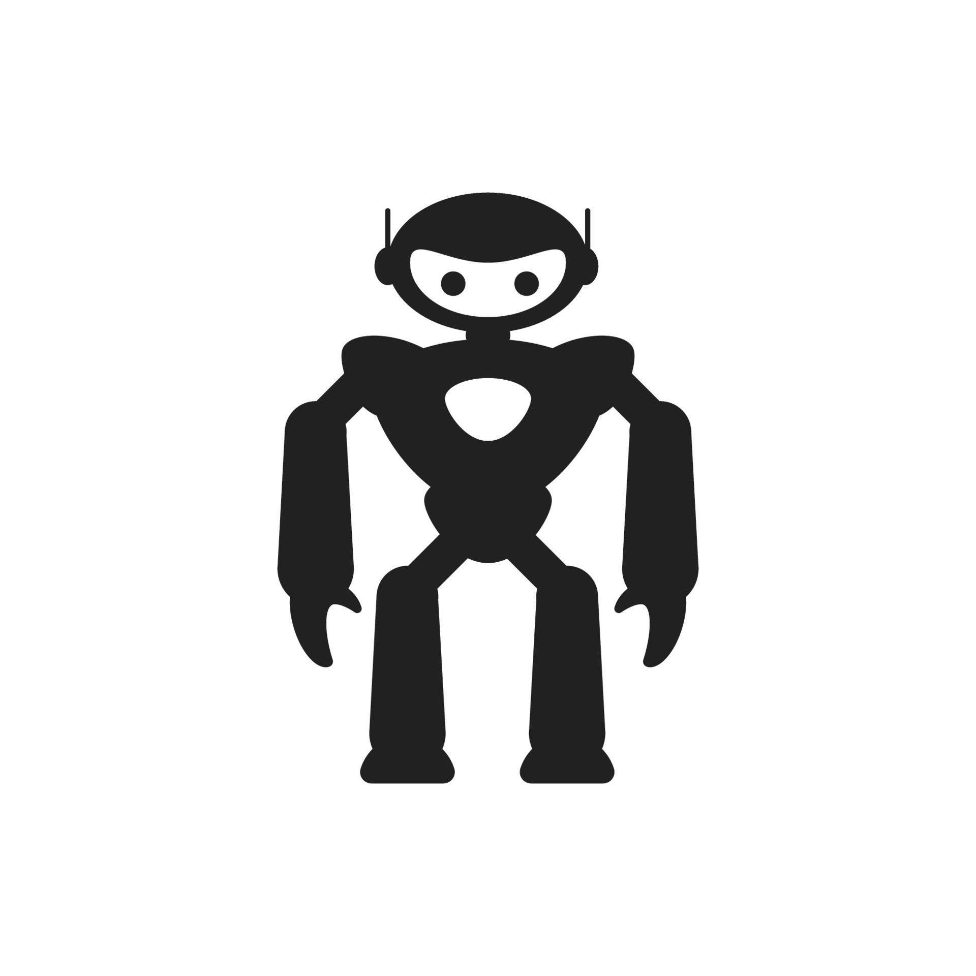 Robot icon vector 14290810 Vector Art at Vecteezy