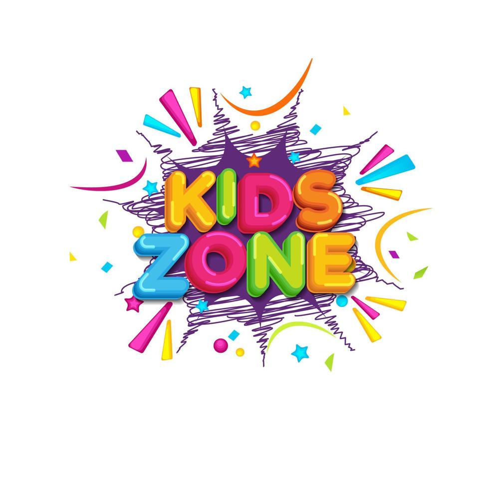 Kids Title Event Vector icon design