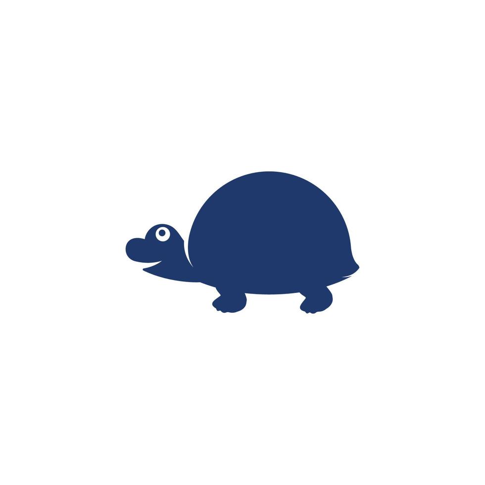 tortuga, animal, caricatura, icono vector