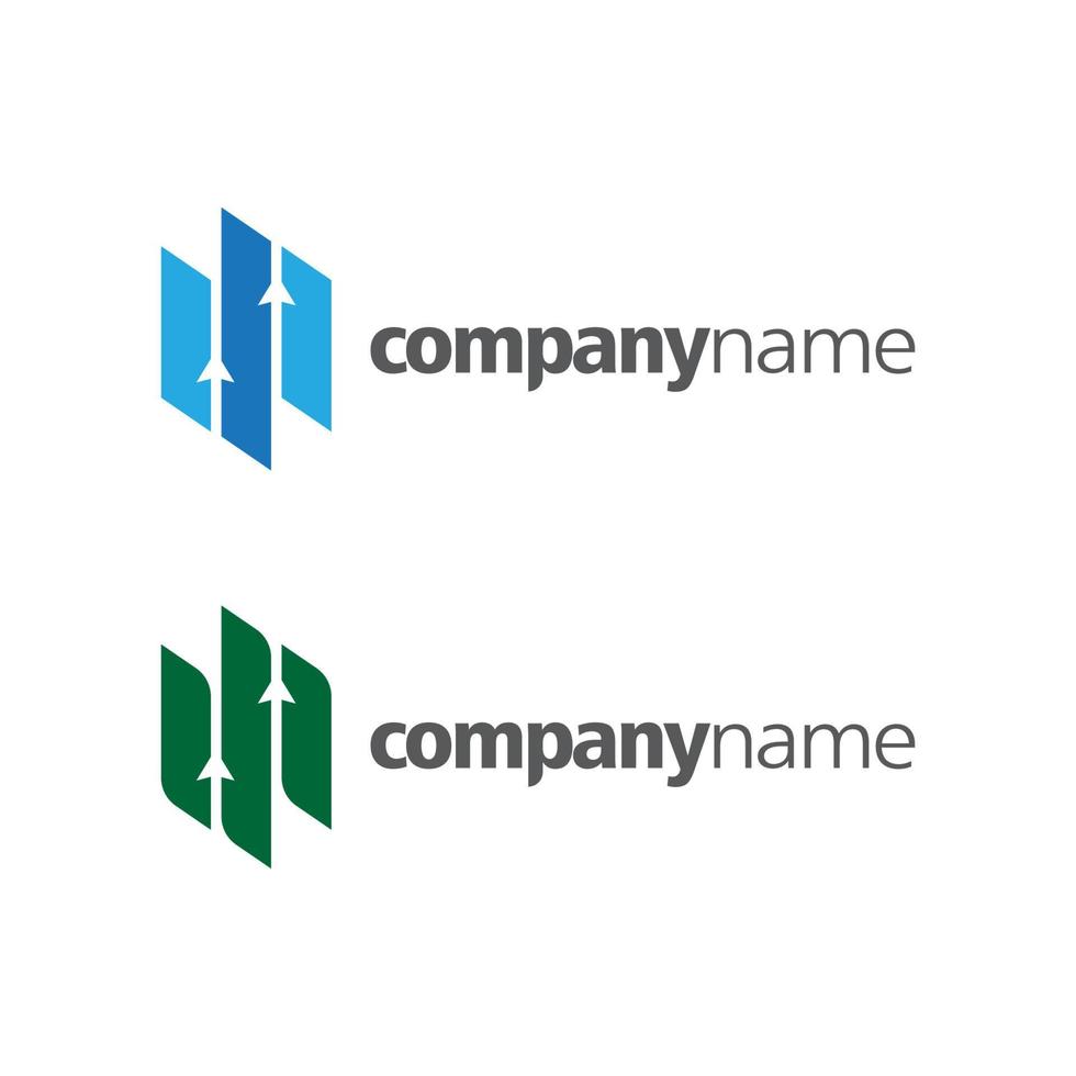 plantilla de logotipo de finanzas empresariales vector