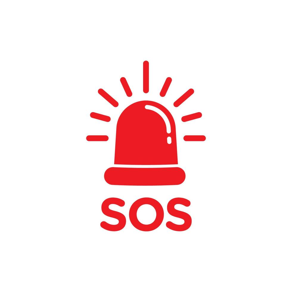 SOS Vector icon design illustration