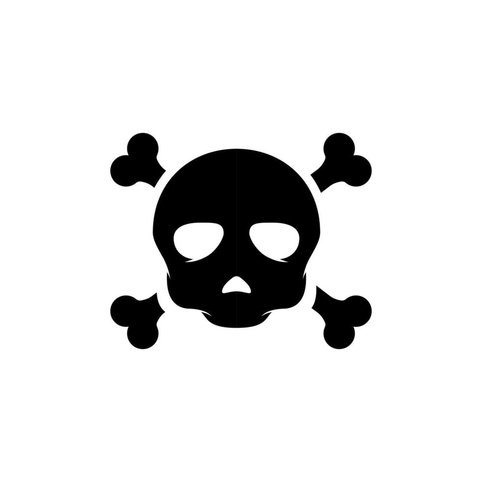 Skull vector icon illustration design