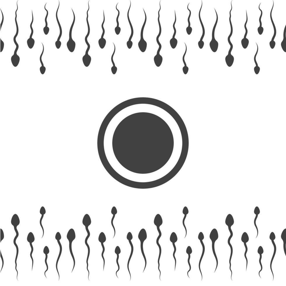 Sperm Vector icon design illustration