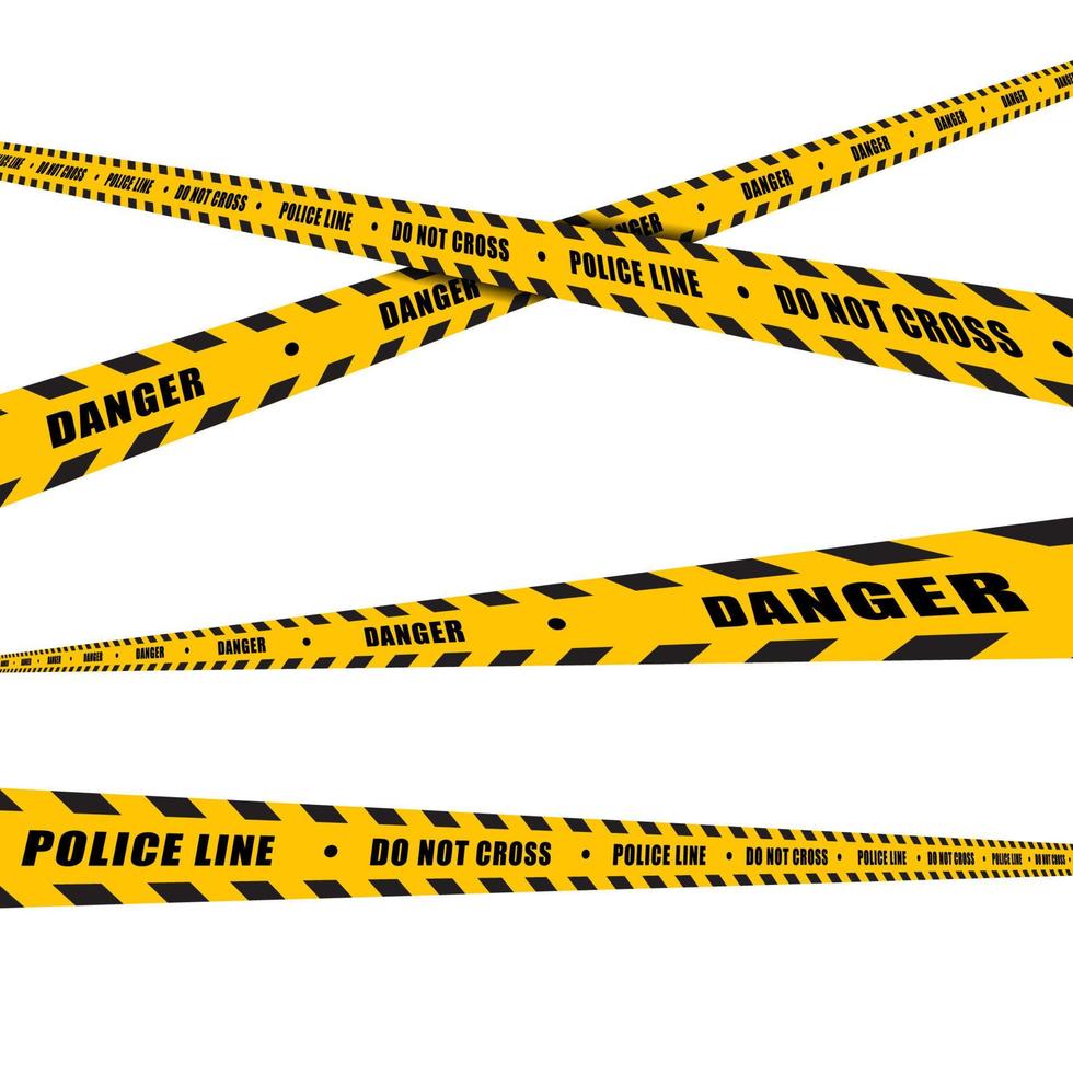 Warning Line police vector design