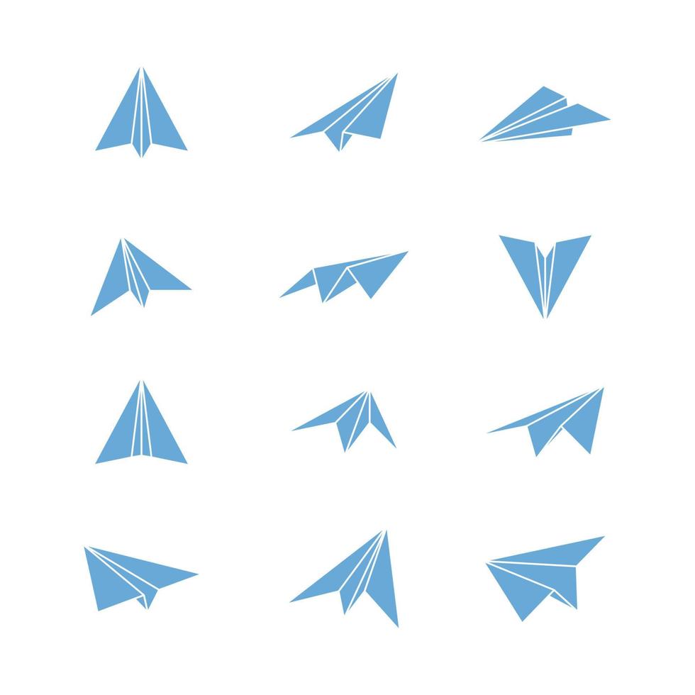 Paper plane Vector icon design illustration