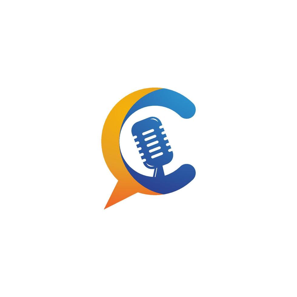 Podcast Vector icon design illustration