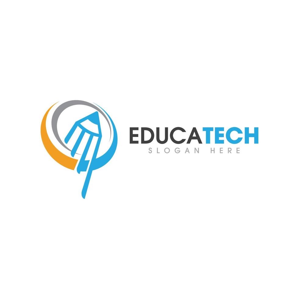 Pen Education Template vector icon