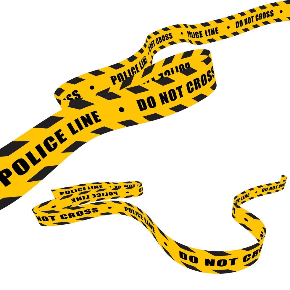 Warning Line police vector design