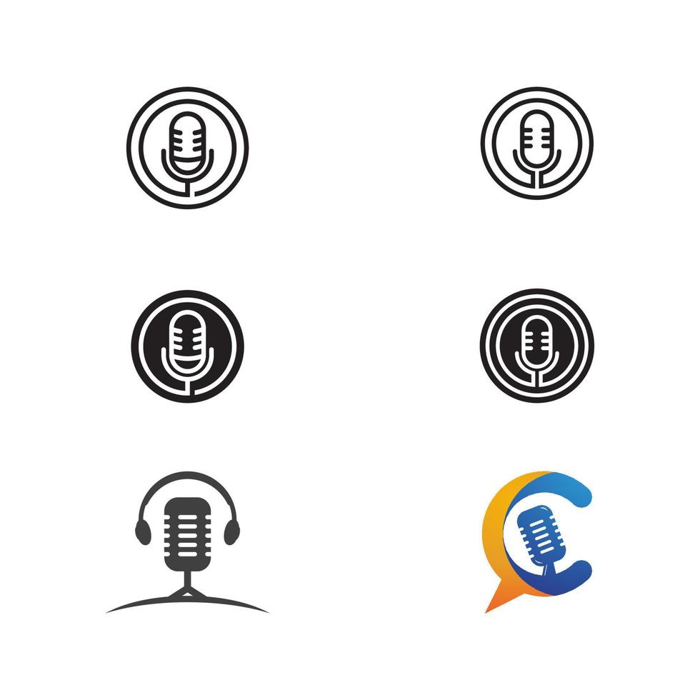 Podcast Vector icon design illustration