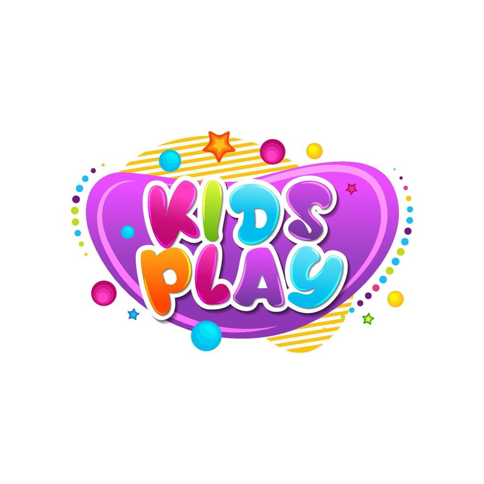 Kids Title Event Vector icon design