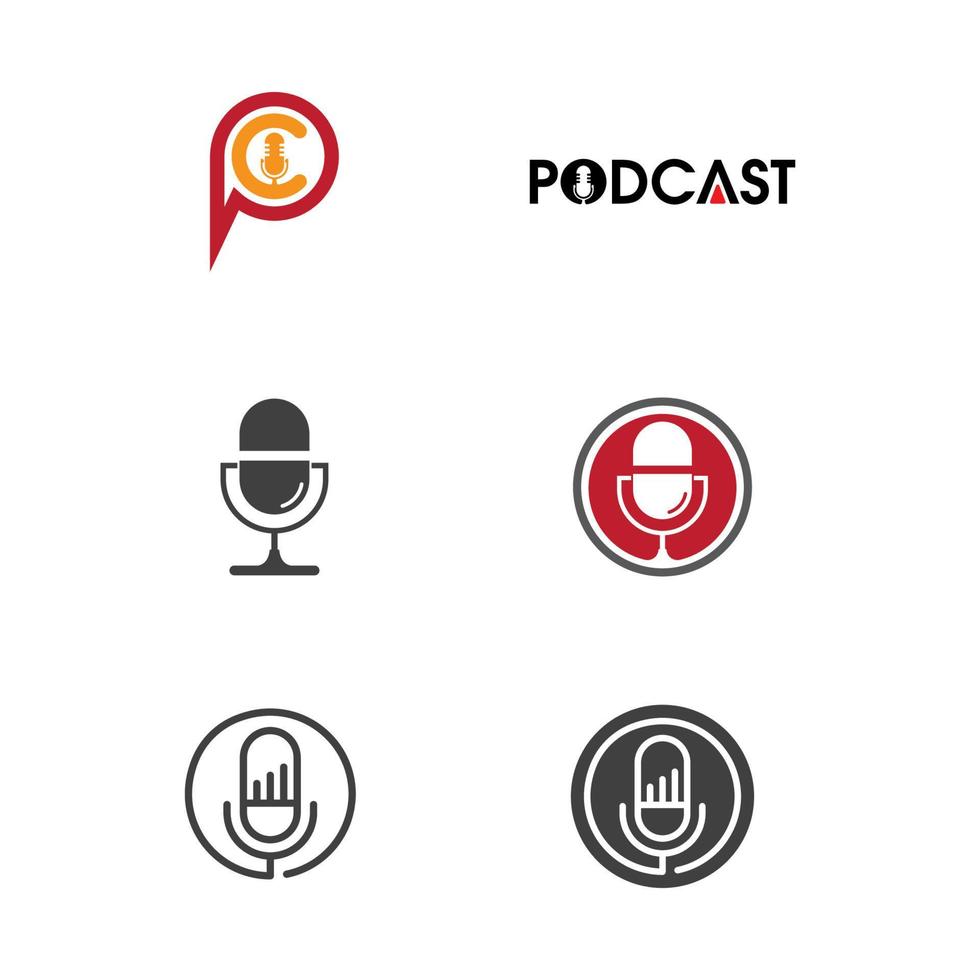 Podcast Vector icon design illustration