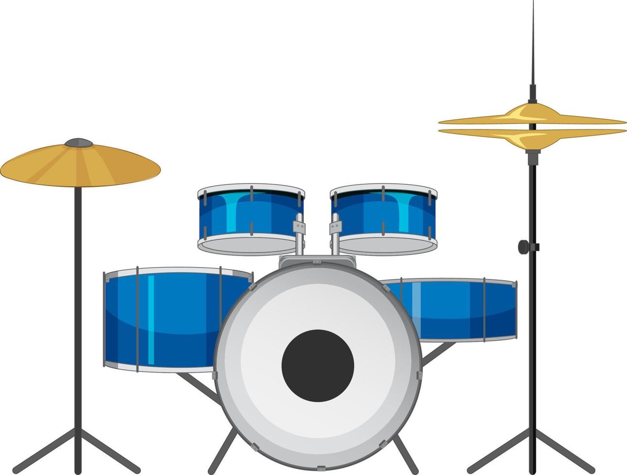Drum set musical instrument vector