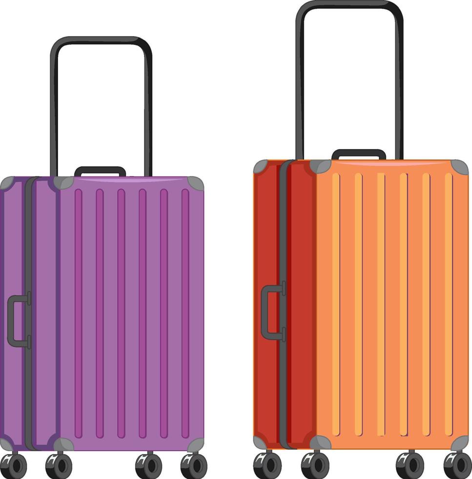 conjunto de equipaje de viaje vector