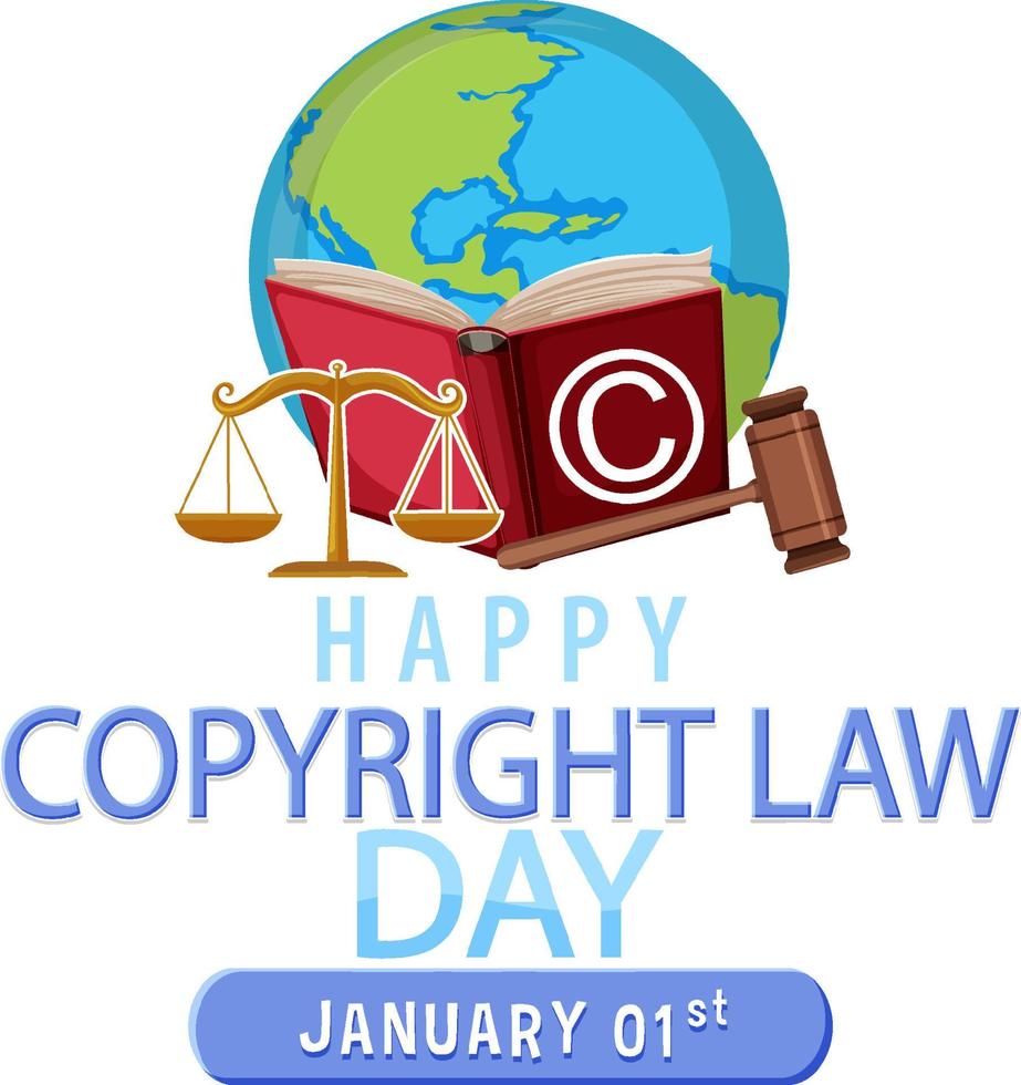 Copyright law day banner design 14291458 Vector Art at Vecteezy