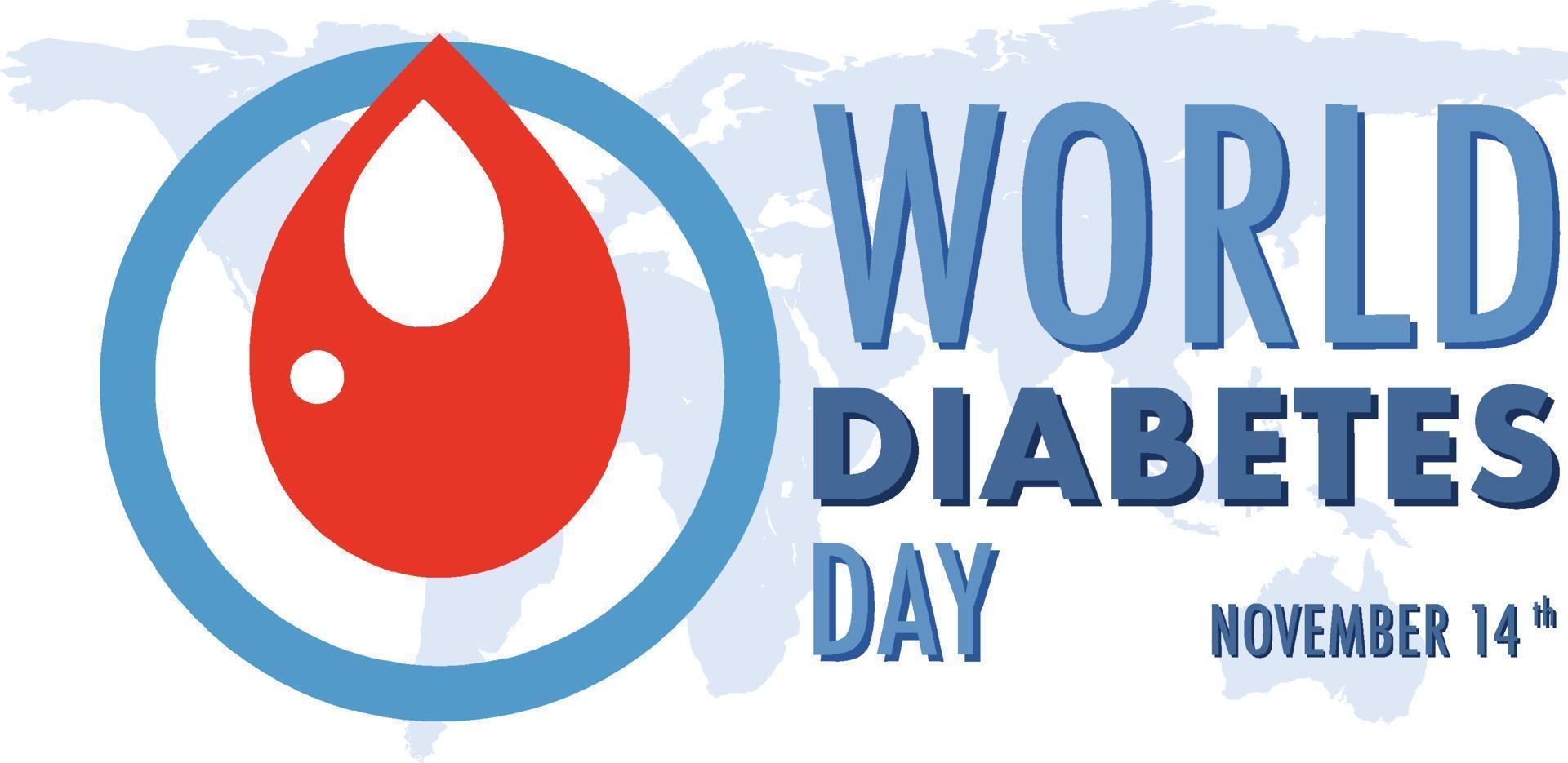 World Diabetes Day Logo Design vector