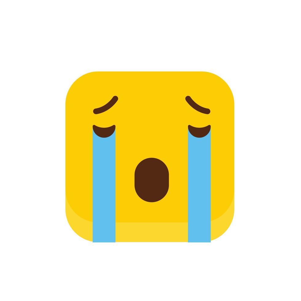 Sad Emoji icon design vector