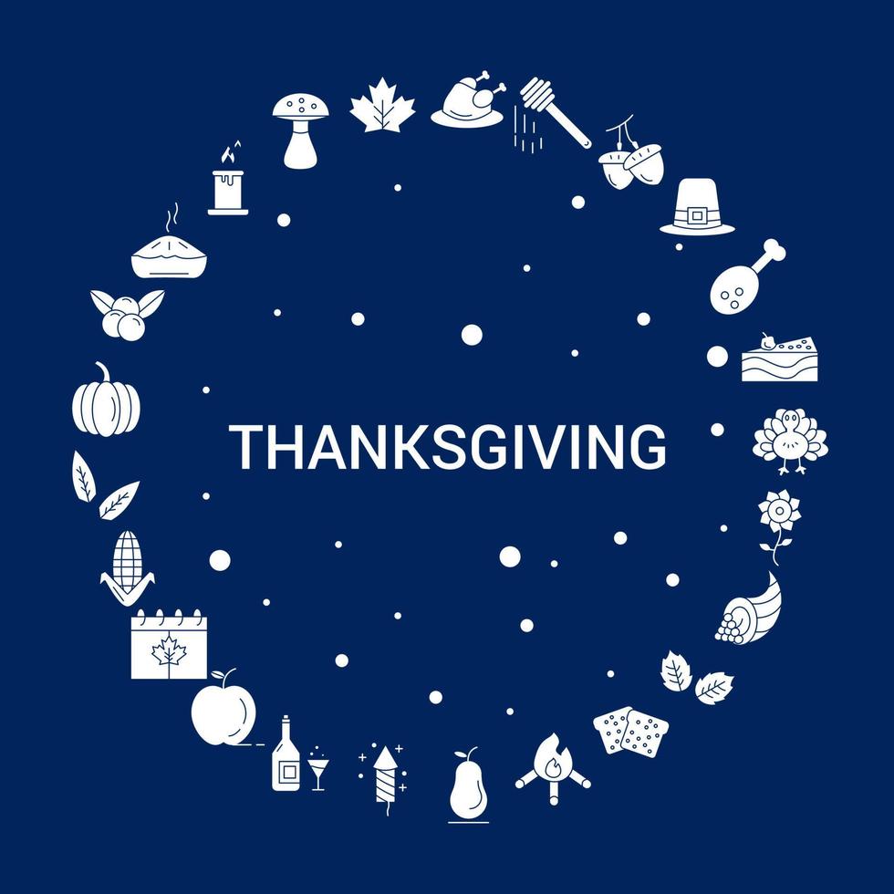 Creative Thanksgiving icon Background vector