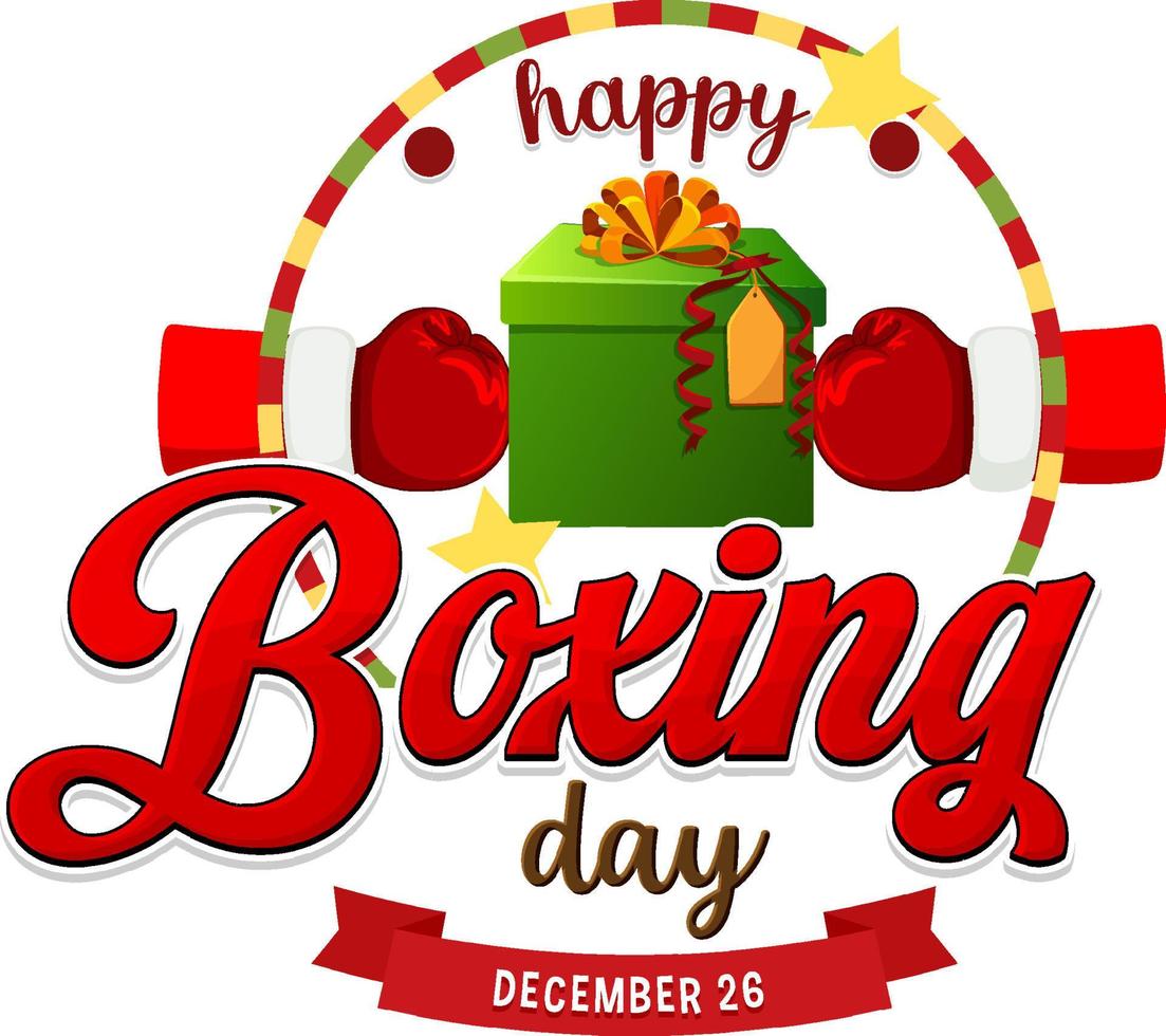 Boxing Day Banner Design vector