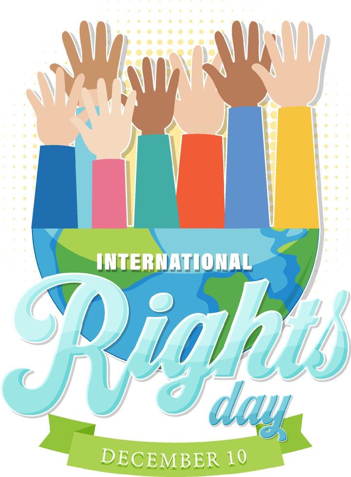 International Human Rights Day Banner Design vector