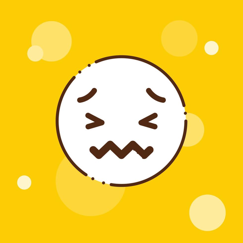 vector de diseño de icono de emoji triste