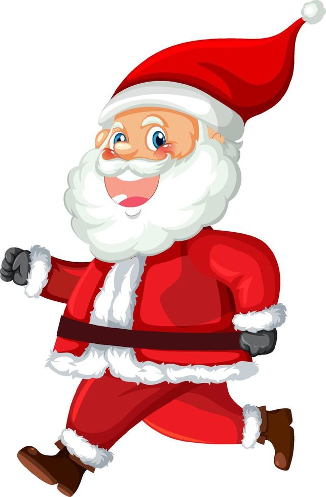 santa claus en estilo de dibujos animados vector