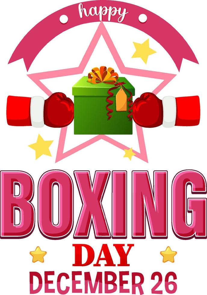 Boxing Day Banner Design vector