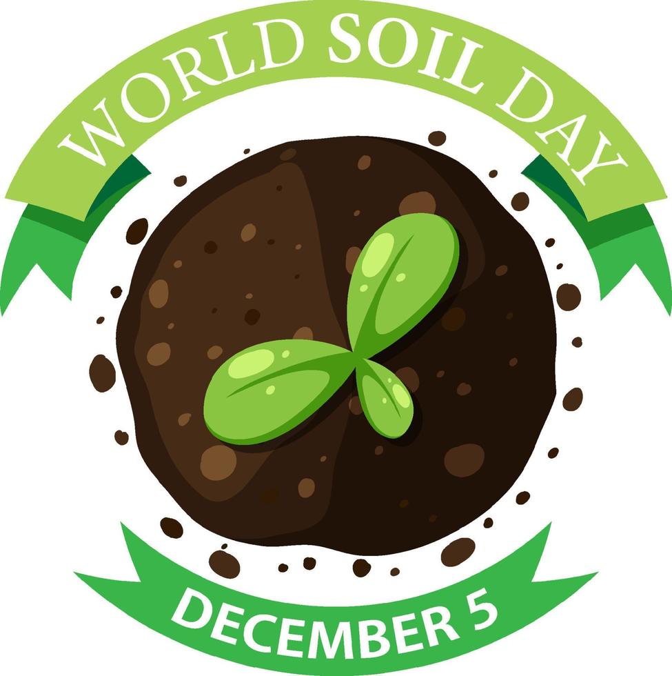 World soil day text for banner or poster design 14291836 Vector Art at