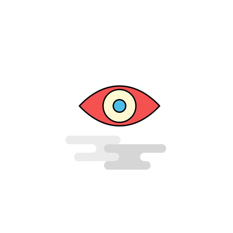 Flat Eye Icon Vector