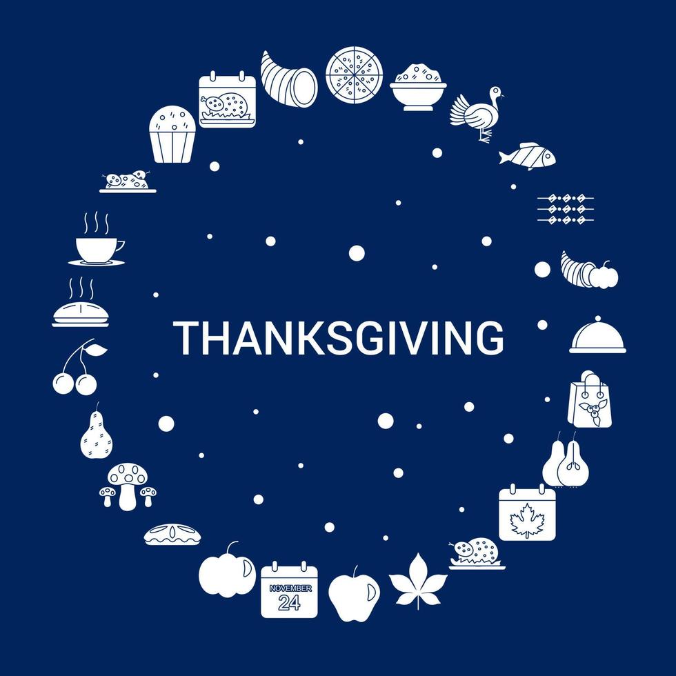 Creative Thanksgiving icon Background vector