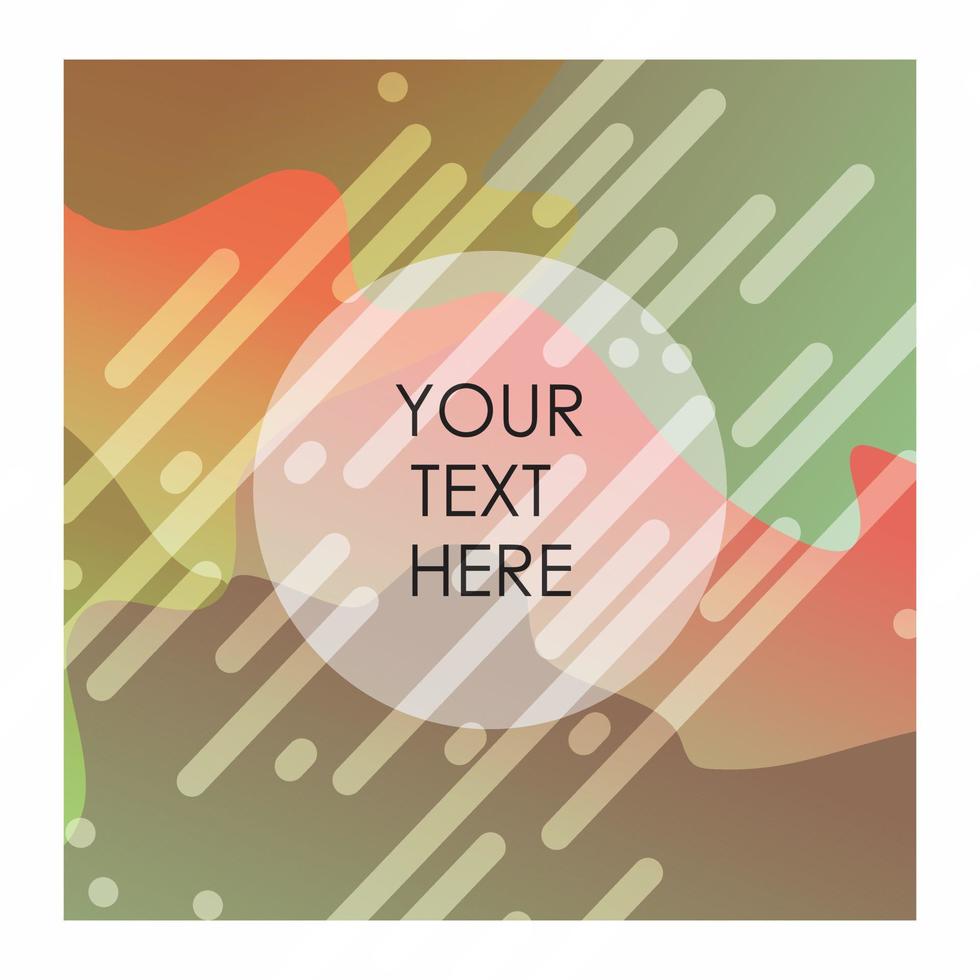 Colorful background with typography vector