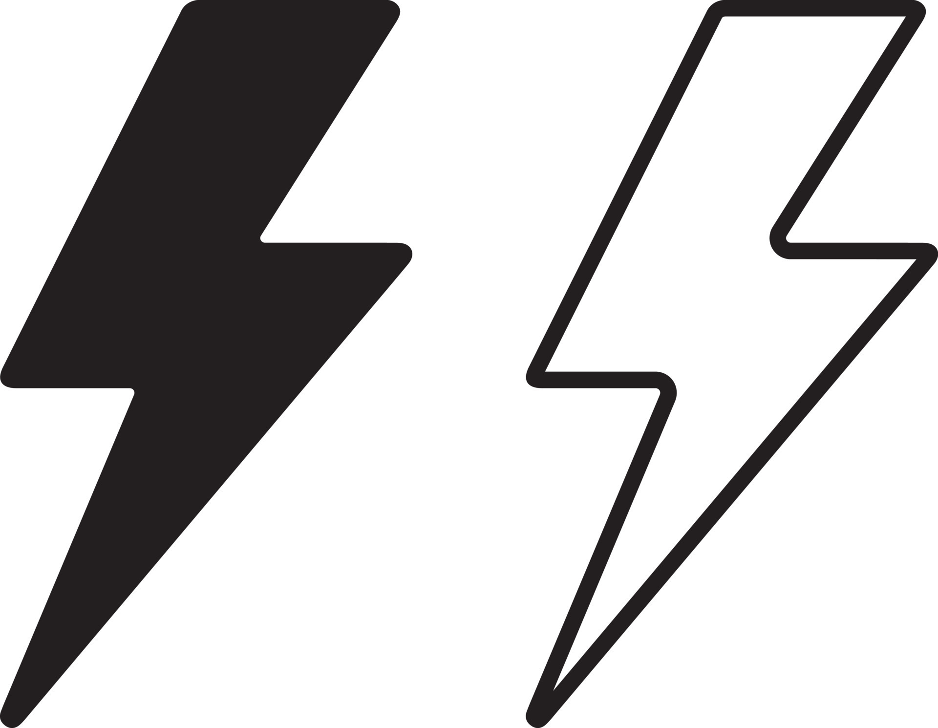 lightning bolt icon set. Bolt lightning flash icons. Flash icons