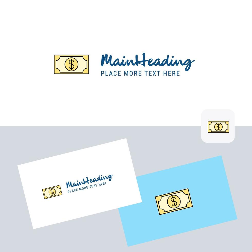 logotipo de vector de dólar con plantilla de tarjeta de visita vector de identidad corporativa elegante