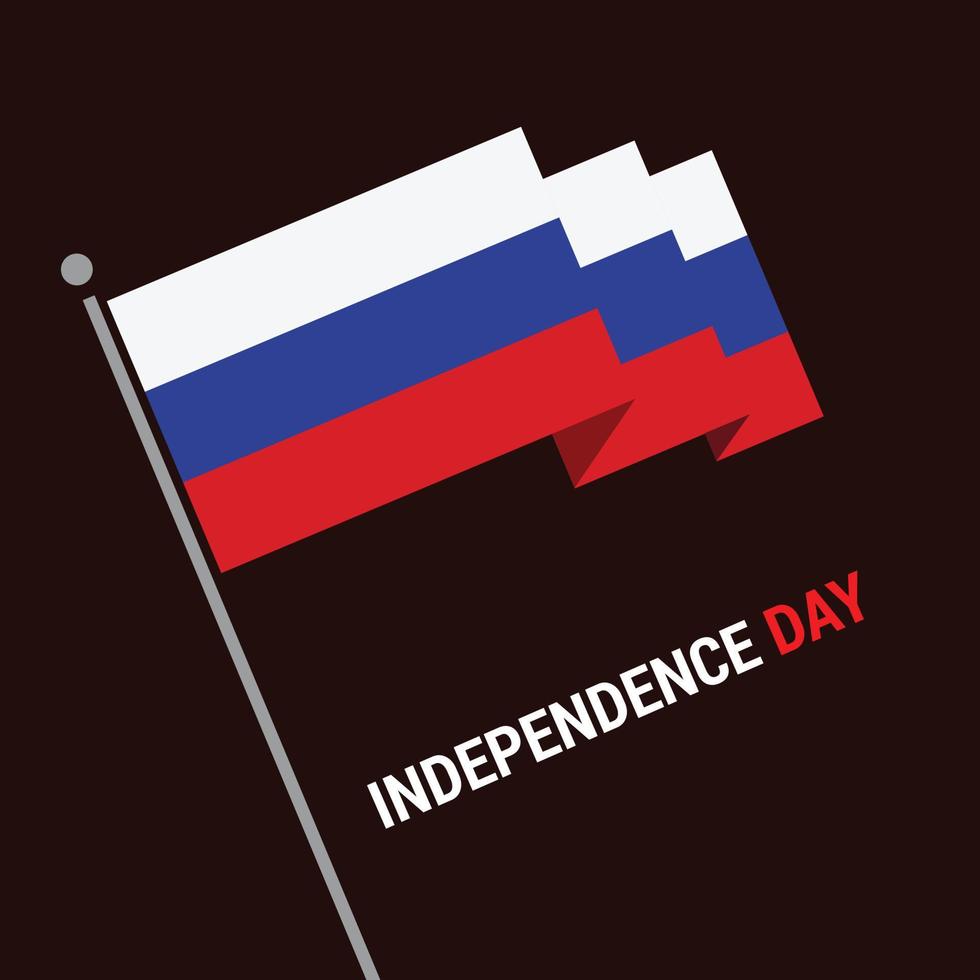 vector de diseño del día de la independencia de rusia