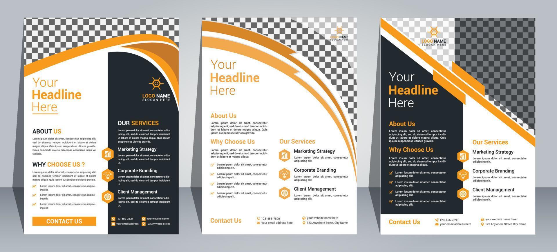 Creative Flyer Design Template vector