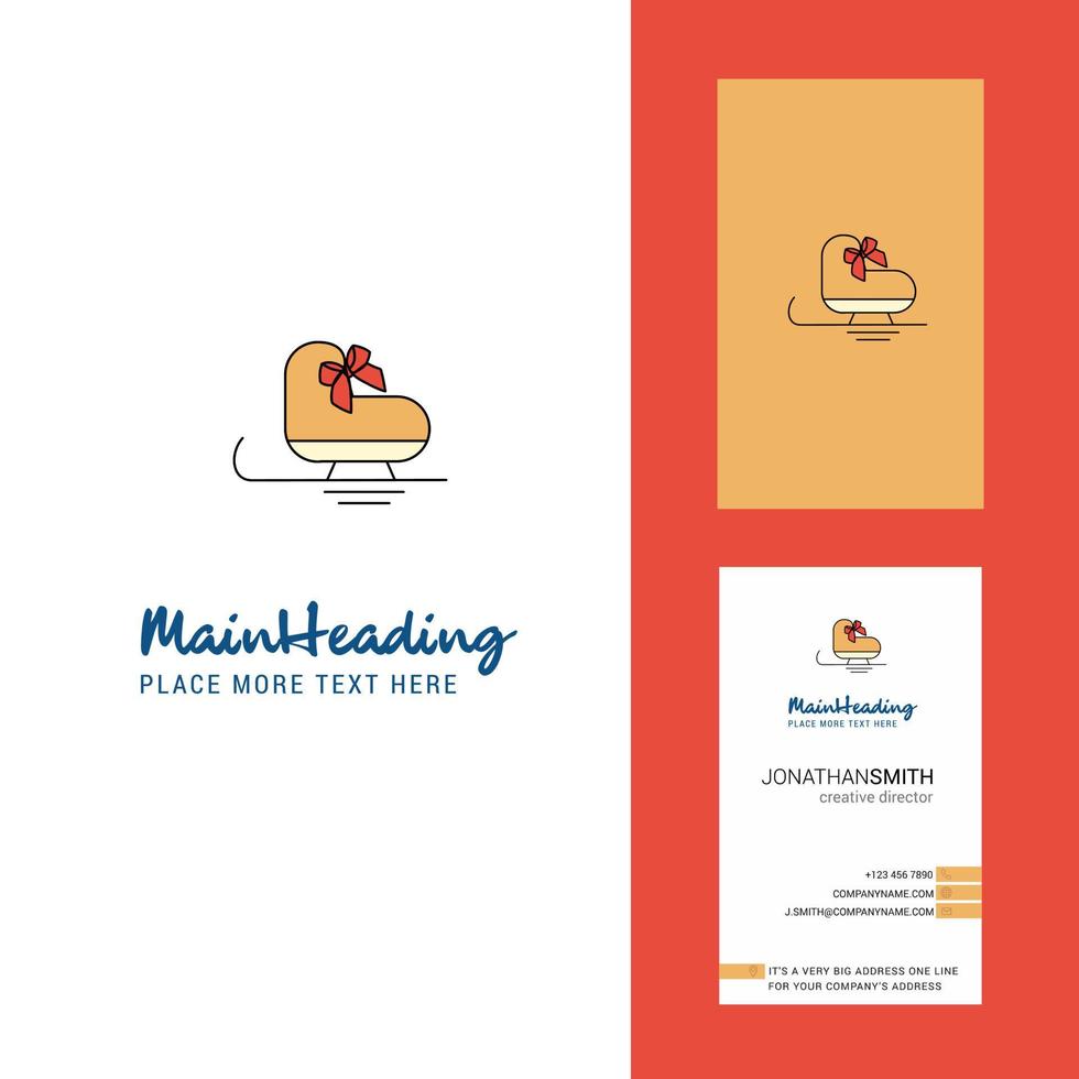 Skates Creative Logo and business card vertical Design Vector
