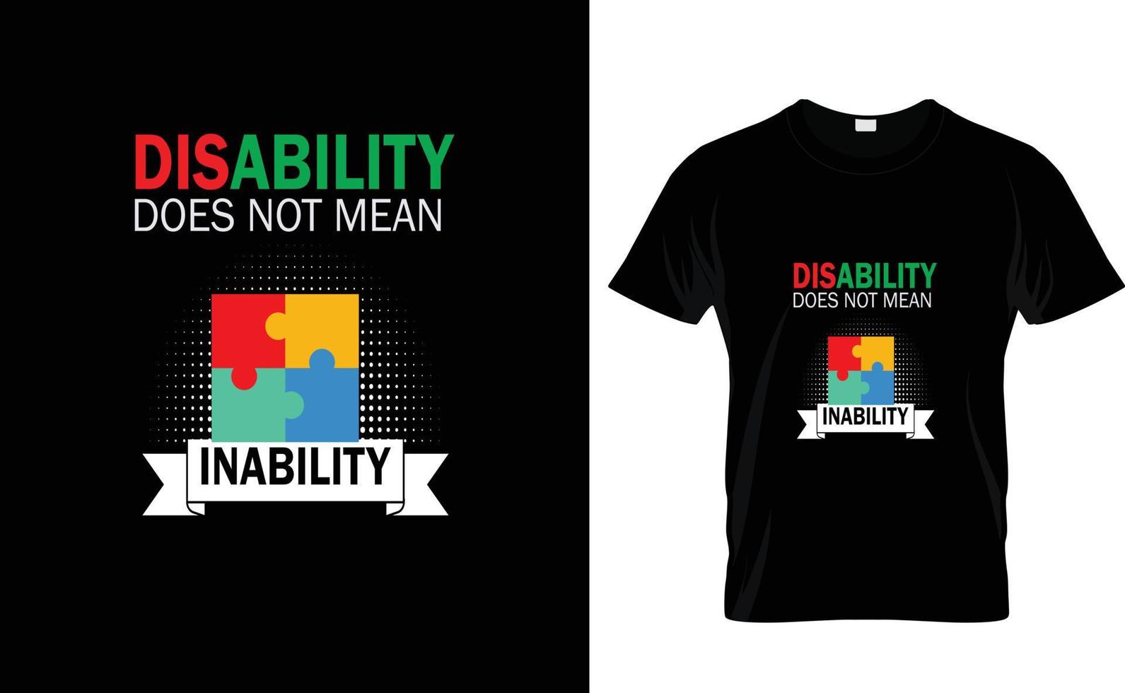 DISABILITY DOES..CUSTOM DESIGN vector