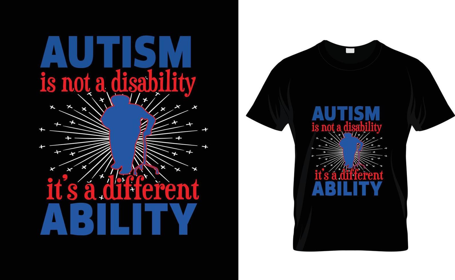 el autismo no es... camiseta personalizada vector